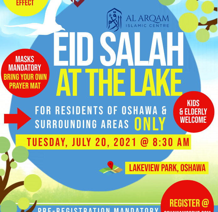 Eid Salah at the Lake Oshawa Mosque
